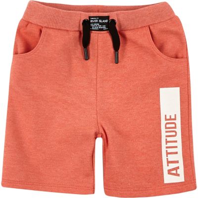 Mini boys coral attitude swim shorts